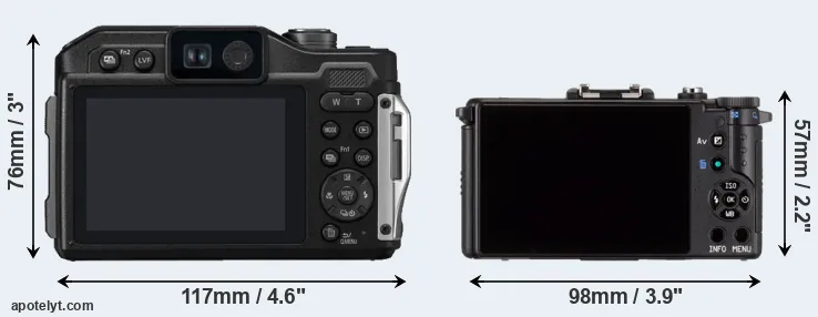 Comparison FT7 or Pentax Q rear