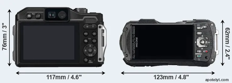 Comparison FT7 or WG-60 rear