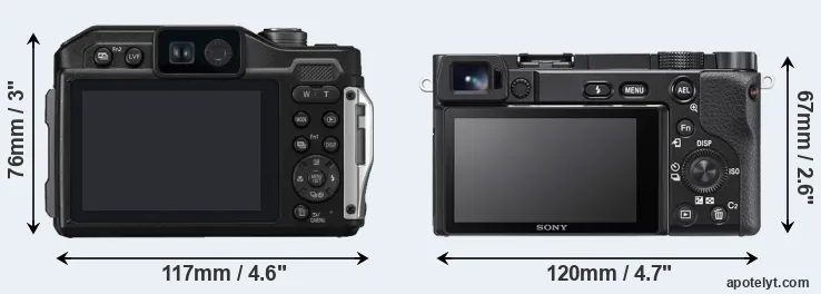 Comparison FT7 or A6100 rear