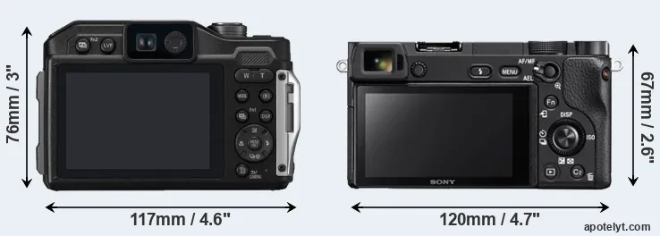 Comparison FT7 or A6300 rear