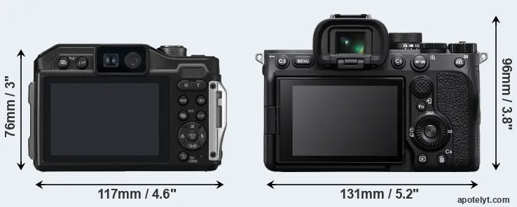 Comparison FT7 or A7 IV rear