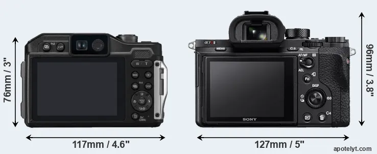 Comparison FT7 or A7R II rear