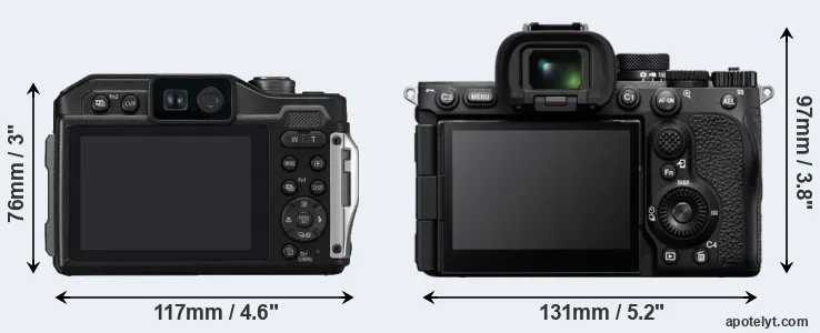 Comparison FT7 or A7R V rear