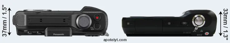 Compare FT7 versus NEX-3 top