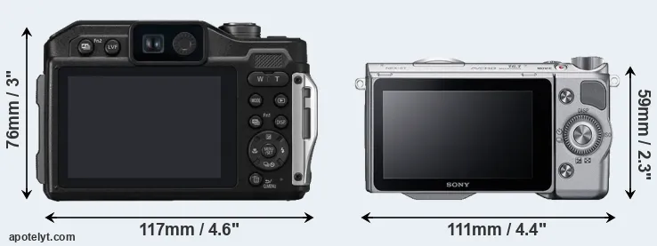 Comparison FT7 or NEX-5T rear