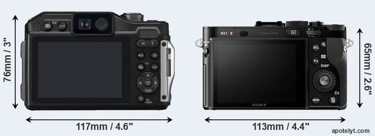 Comparison FT7 or RX1R II rear