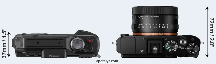 Compare FT7 versus RX1R II top