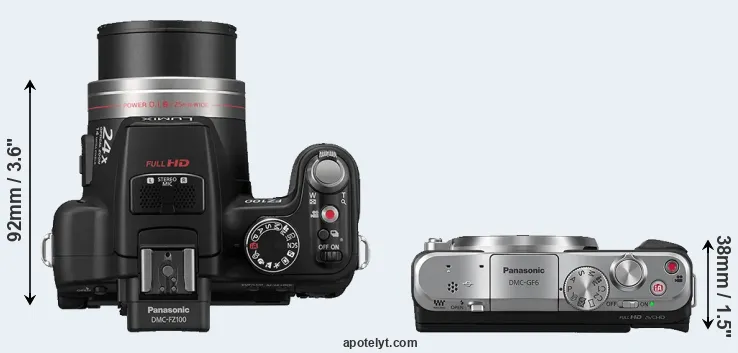 Compare FZ100 versus GF6 top