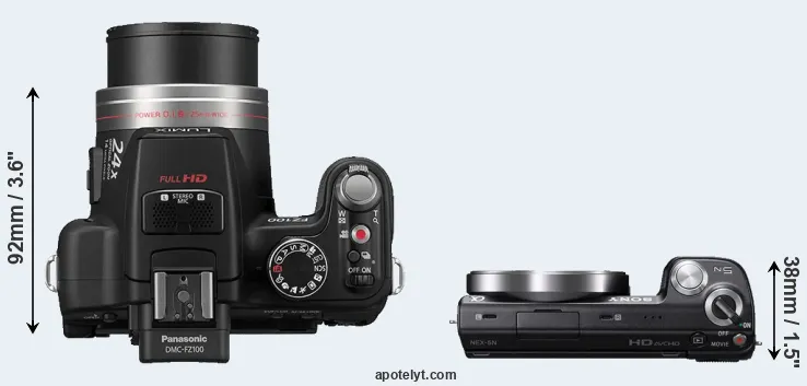 Compare FZ100 versus NEX-5N top