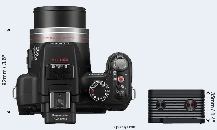 Compare FZ100 versus RX0 II top