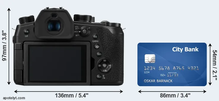 FZ1000 II and credit card rear side