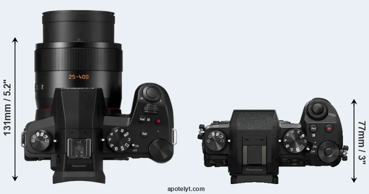 Compare FZ1000 II versus G7 top