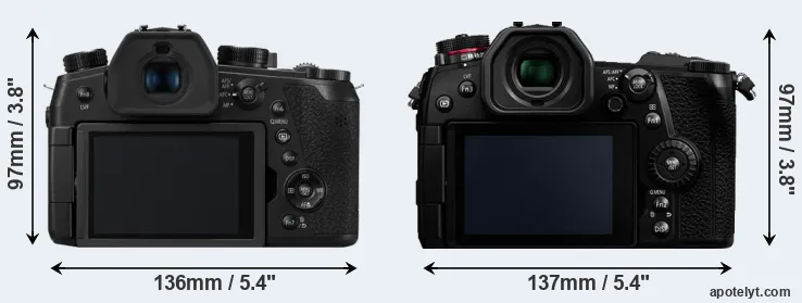 Comparison FZ1000 II or G9 rear