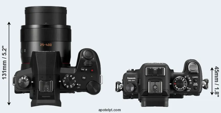 Compare FZ1000 II versus GH1 top