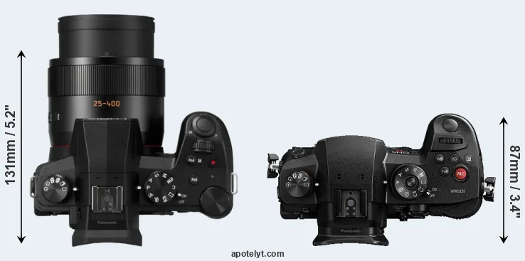 Compare FZ1000 II versus GH5s top