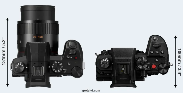 Compare FZ1000 II versus GH6 top