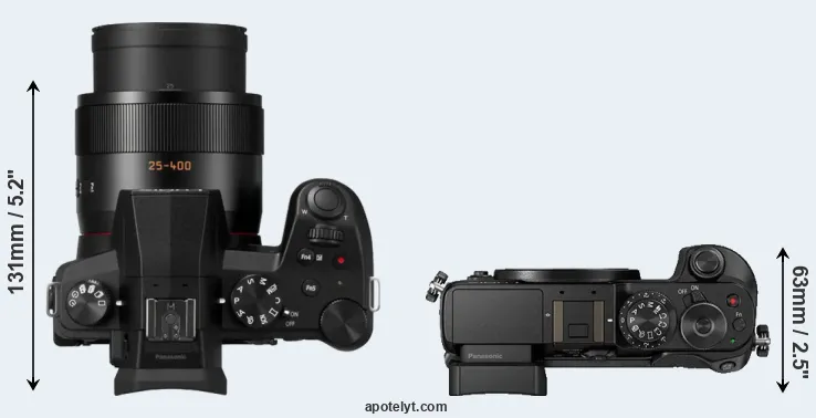 Compare FZ1000 II versus GX8 top