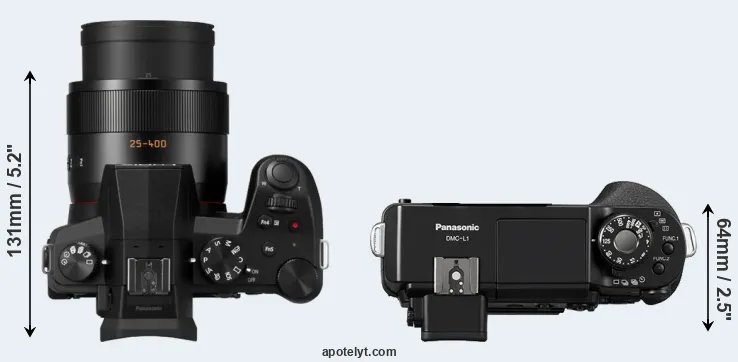 Compare FZ1000 II versus L1 top