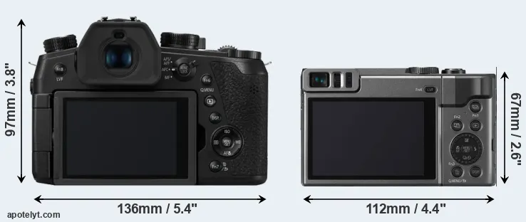 Comparison FZ1000 II or ZS70 rear