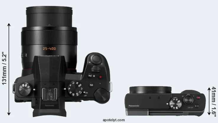Compare FZ1000 II versus ZS70 top