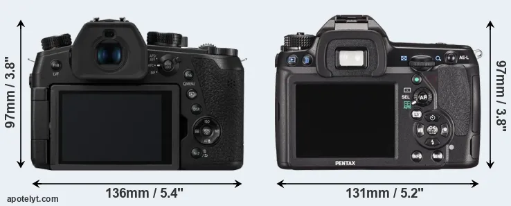 Comparison FZ1000 II or K-5 II rear
