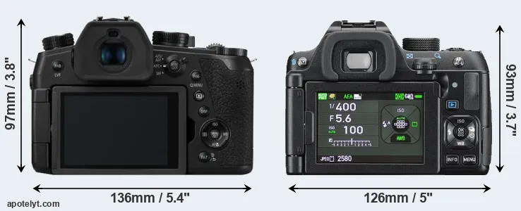 Comparison FZ1000 II or K-70 rear