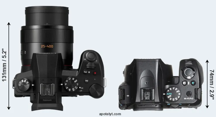 Compare FZ1000 II versus K-70 top