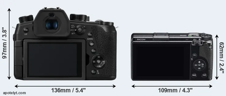 Comparison FZ1000 II or GR IIIx rear