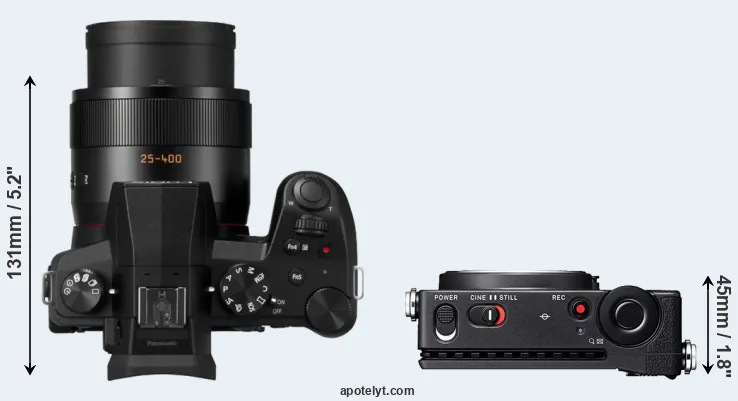 Compare FZ1000 II versus fp L top