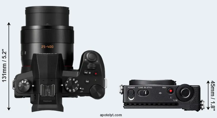 Compare FZ1000 II versus fp top