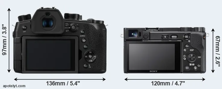 Comparison FZ1000 II or A6100 rear