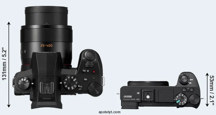 Compare FZ1000 II versus A6500 top
