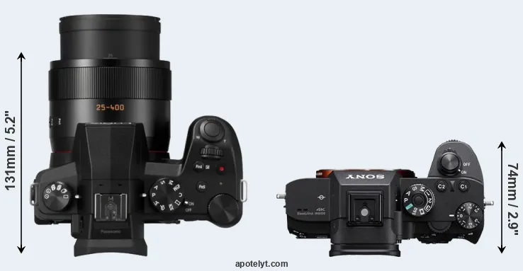 Compare FZ1000 II versus A7R IIIA top
