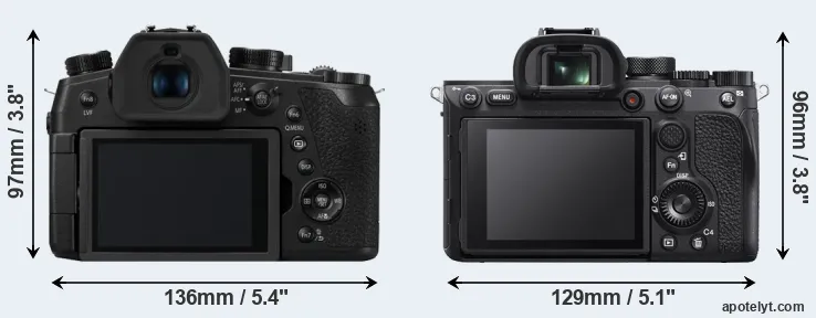 Comparison FZ1000 II or A7R IVA rear