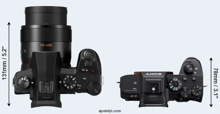 Compare FZ1000 II versus A7R IVA top