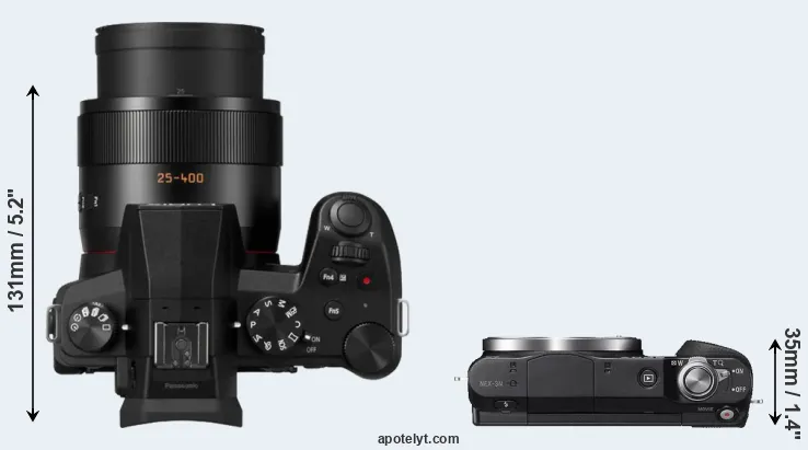 Compare FZ1000 II versus NEX-3N top