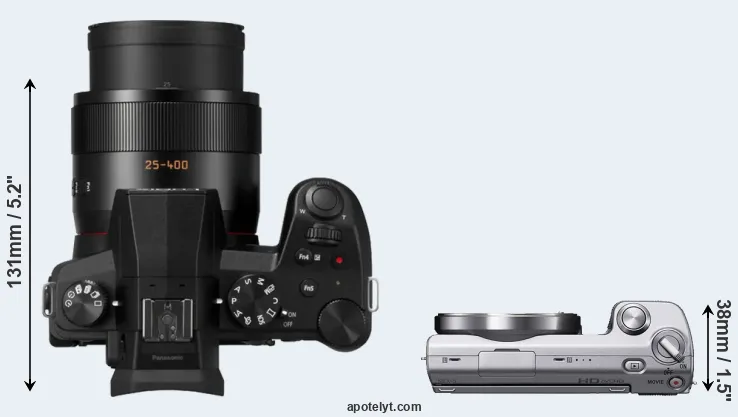 Compare FZ1000 II versus NEX-5 top