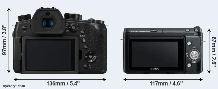 Comparison FZ1000 II or NEX-F3 rear