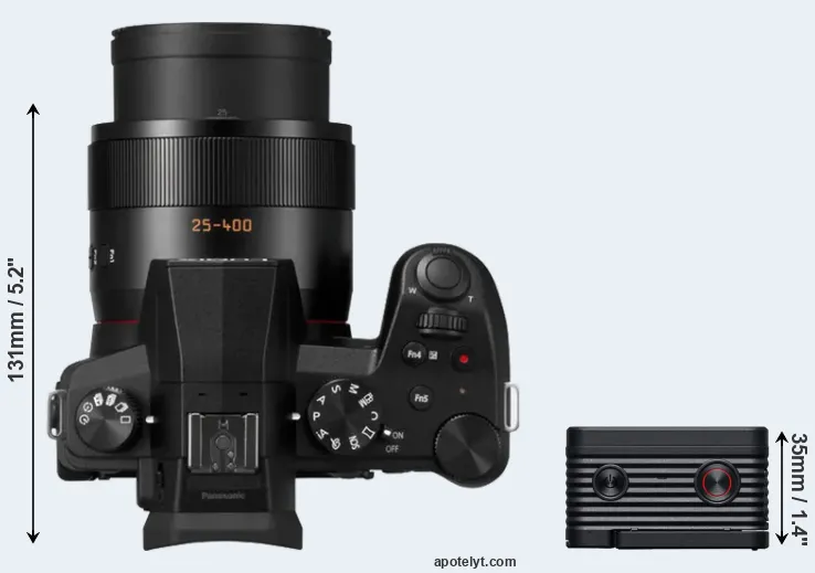 Compare FZ1000 II versus RX0 II top