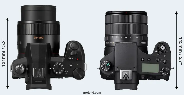 Compare FZ1000 II versus RX10 IV top