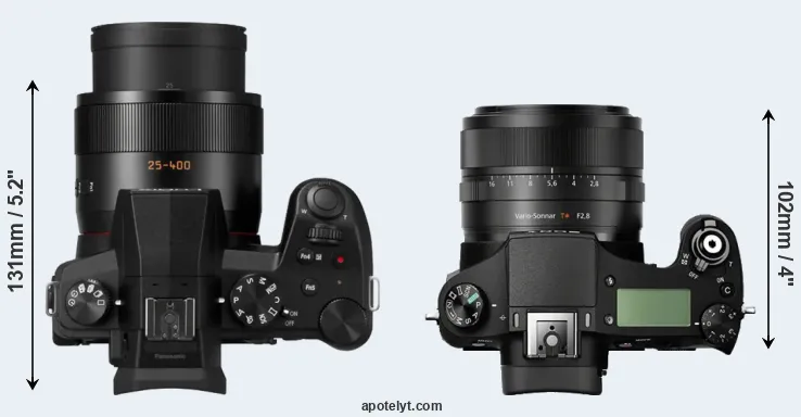 Compare FZ1000 II versus RX10 top