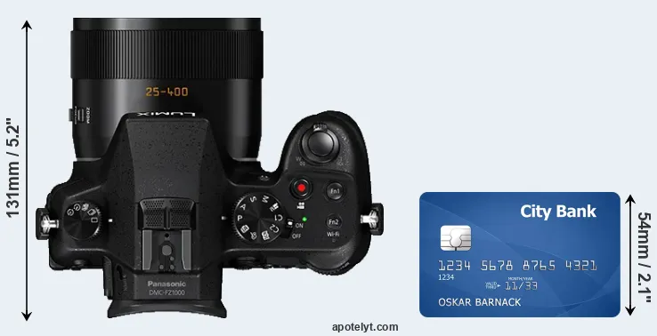 FZ1000 versus credit card top view
