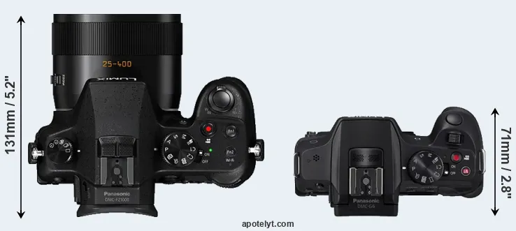 Compare FZ1000 versus G6 top