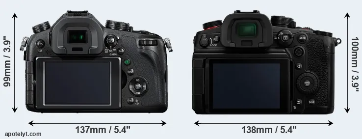Comparison FZ1000 or GH6 rear