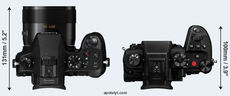 Compare FZ1000 versus GH6 top