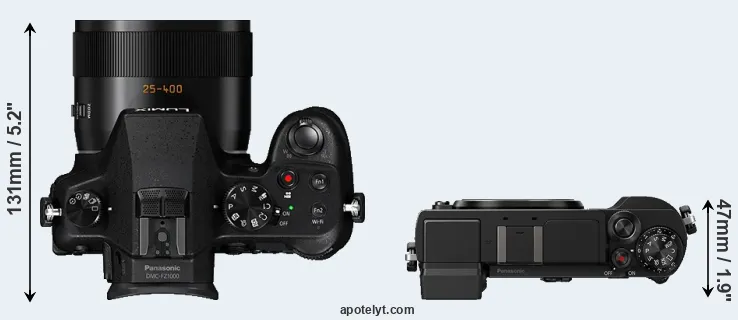 Compare FZ1000 versus GX9 top