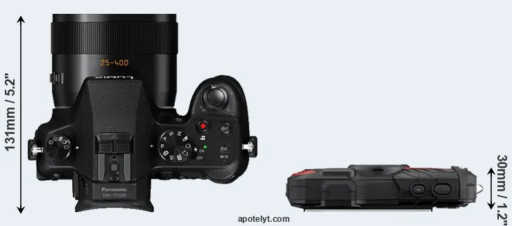 Compare FZ1000 versus WG-60 top