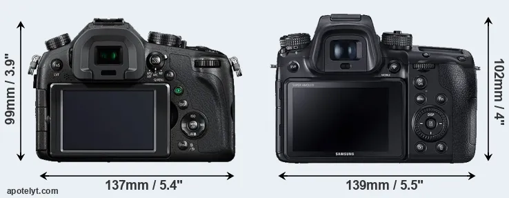 Comparison FZ1000 or NX1 rear