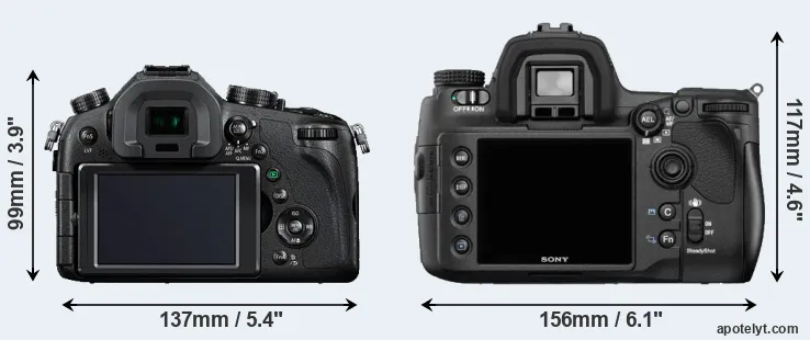 Comparison FZ1000 or A850 rear