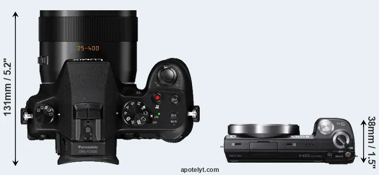 Compare FZ1000 versus NEX-5N top